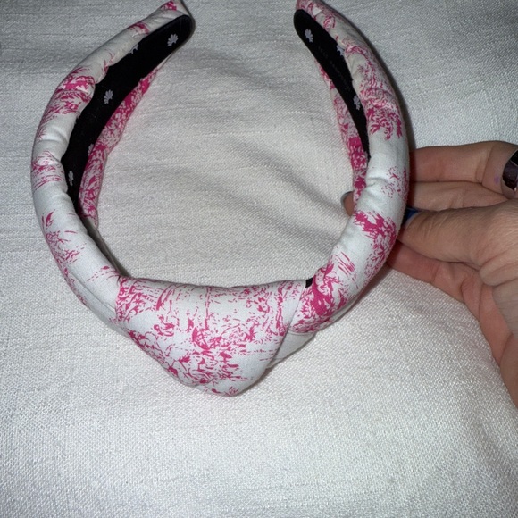 Lele Sadoughi Pink and White Headband - Picture 2 of 4
